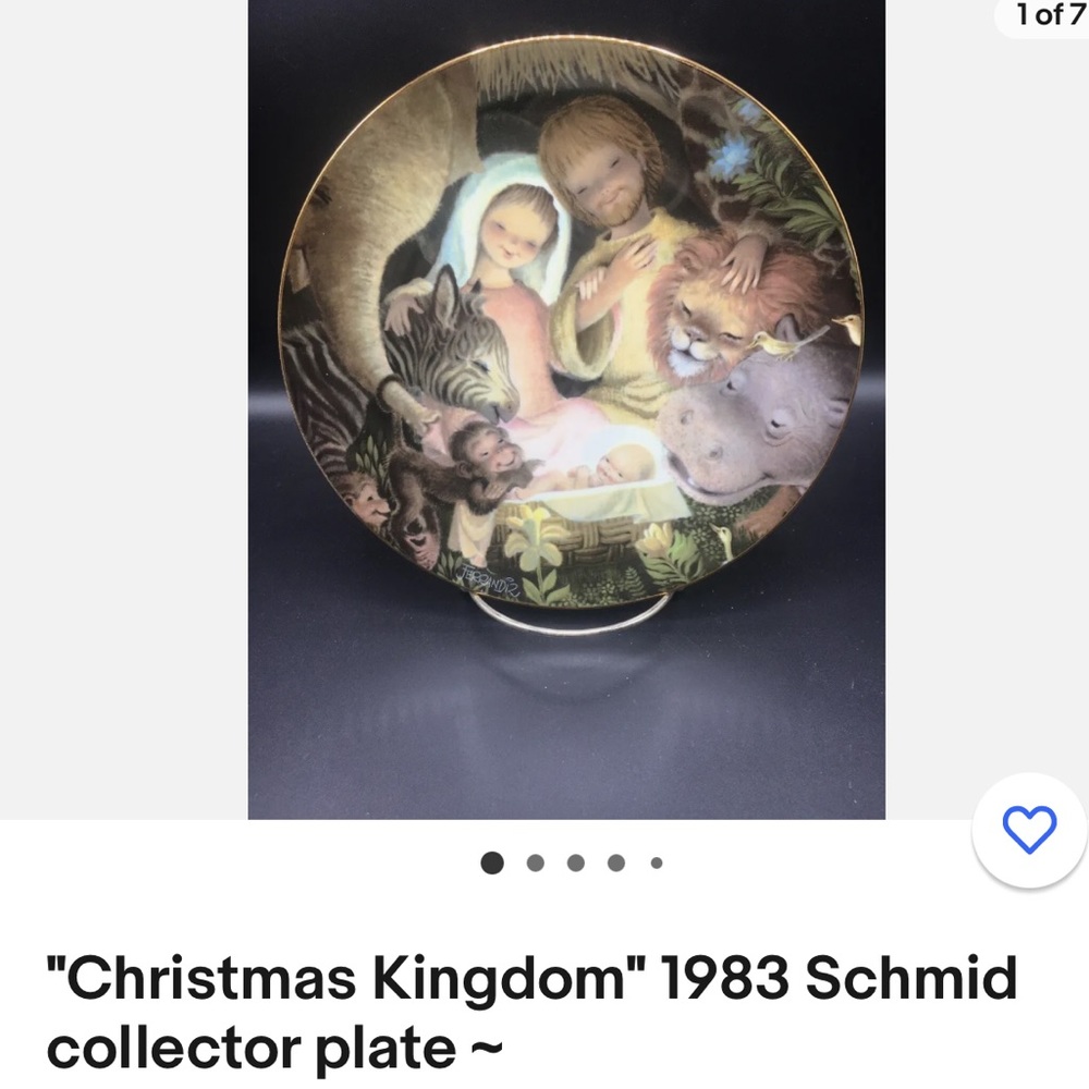 Really beautiful Christmas Kingdom 1983 limited edition plate!!